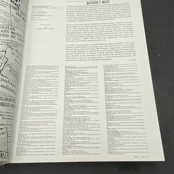 The MGM Story by John Eames Hardbound w/ Dust Jacket (Second Printing 1976) - Picture 12 of 16